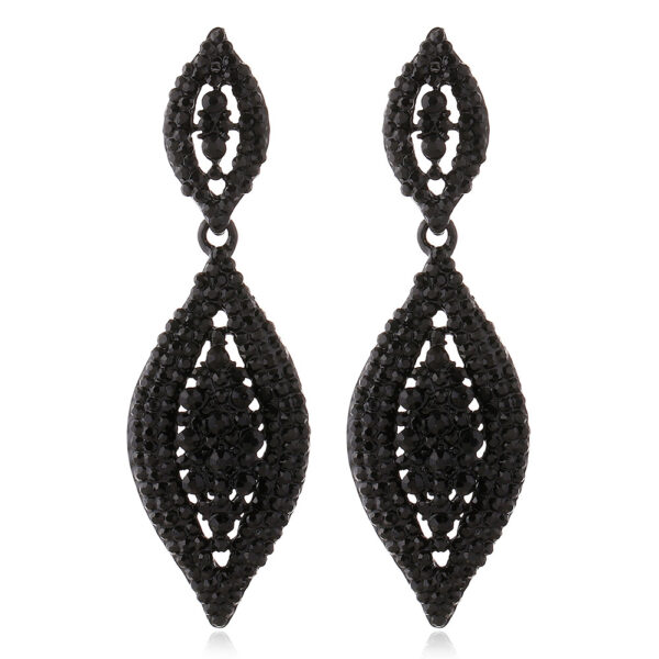Wholesale Alloy Full Diamond Crystal Pendant Earrings