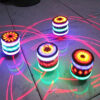Wholesale Colorful Music Luminous Plastic Spinning Top
