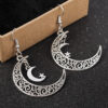 Wholesale Hollow Star Moon Alloy Earrings