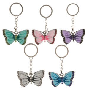 15407139423_590193260 Wholesale Alloy Drip Oil Butterfly Keychain