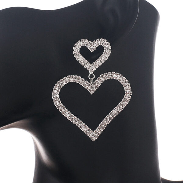 Wholesale Love Rhinestone Earrings