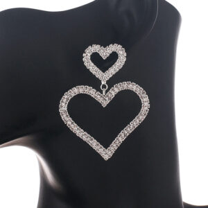 Wholesale Love Rhinestone Earrings