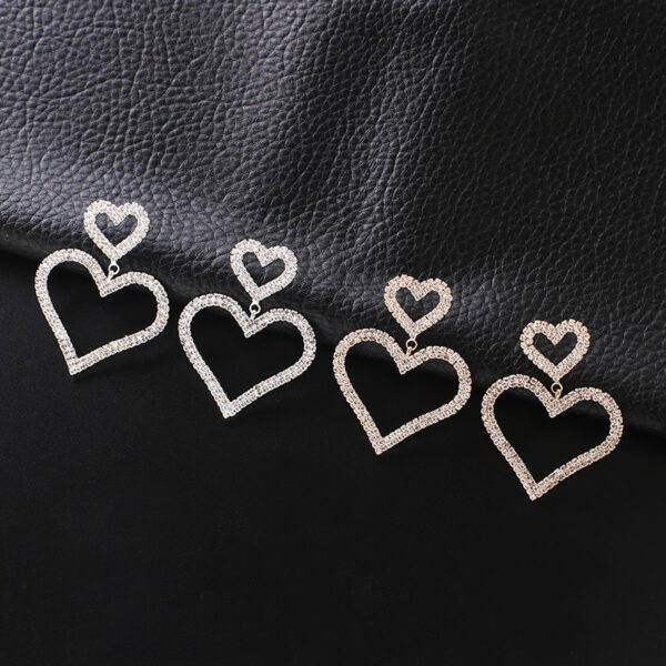 Wholesale Love Rhinestone Earrings
