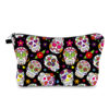 Wholesale Dacron Skull Print Cosmetic Storage Bag