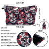 Wholesale Halloween Polyester Printed Skull Head Pattern Wash Multifunctional Travel Storage Bag