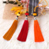 Wholesale Pumpkin Bead Ice Silk Tassel Polyester Metal Hat Pendant