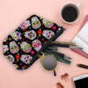 Wholesale Dacron Skull Print Cosmetic Storage Bag