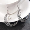 Wholesale Hollow Star Moon Alloy Earrings