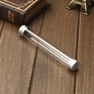 Wholesale Transparent Plastic Cylinder Pen Case