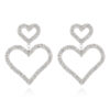 Wholesale Love Rhinestone Earrings
