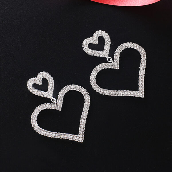 Wholesale Love Rhinestone Earrings