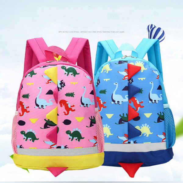Wholesale Nylon Cartoon Dinosaur Backpack for Kids