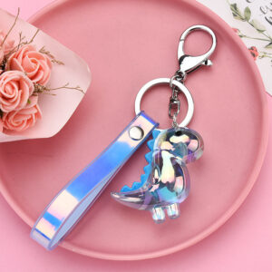 Light Blue / Leather rope buckle + dinosaur