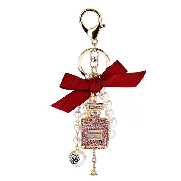 Wholesale Butterfly Pearl Zinc Alloy Keychains