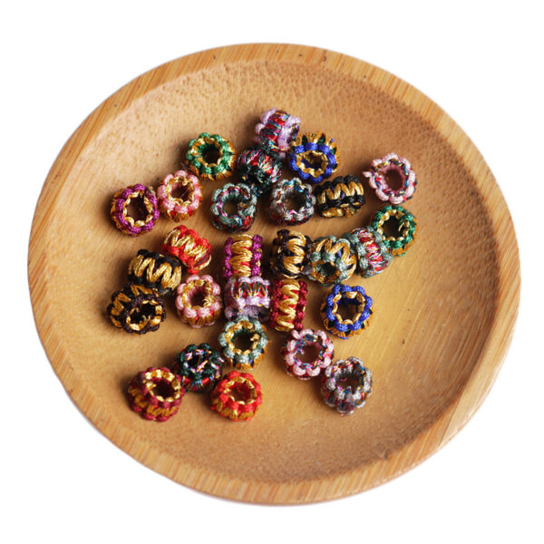 Wholesale Wreath Ring Hand Made 8MM Nylon Beads