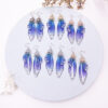 Wholesale Cicada Wing Gradient Color Earrings