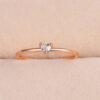 Wholesale Gold Plated Copper Simple Heart Shape Ring