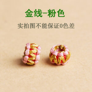 Section 1-Gold Thread-Pink / New Flat Junction Coil