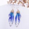 Wholesale Cicada Wing Gradient Color Earrings