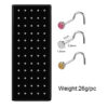 Wholesale 60pcs/box Stainless Steel Nose stud