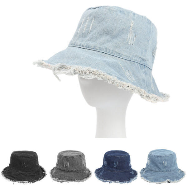 Wholesale Cotton Washed Denim Bucket Hat