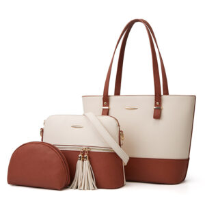 White with Brown