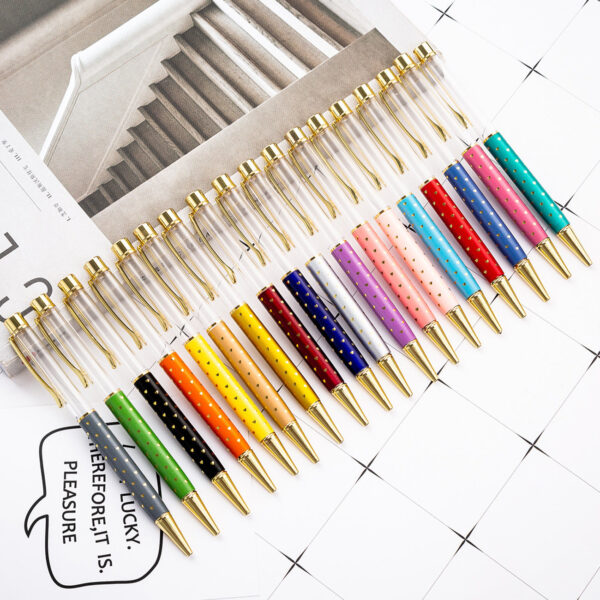 Wholesale Metal DIY Heart Shaped Empty Tube Ballpoint Pen