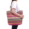 15839288633_1132416540 Wholesale Fashion Geometric Canvas Shoulder Beach Bag