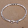15960363121_220869649 Wholesale Silver Foxtail Alloy Bracelet Jewelry Set