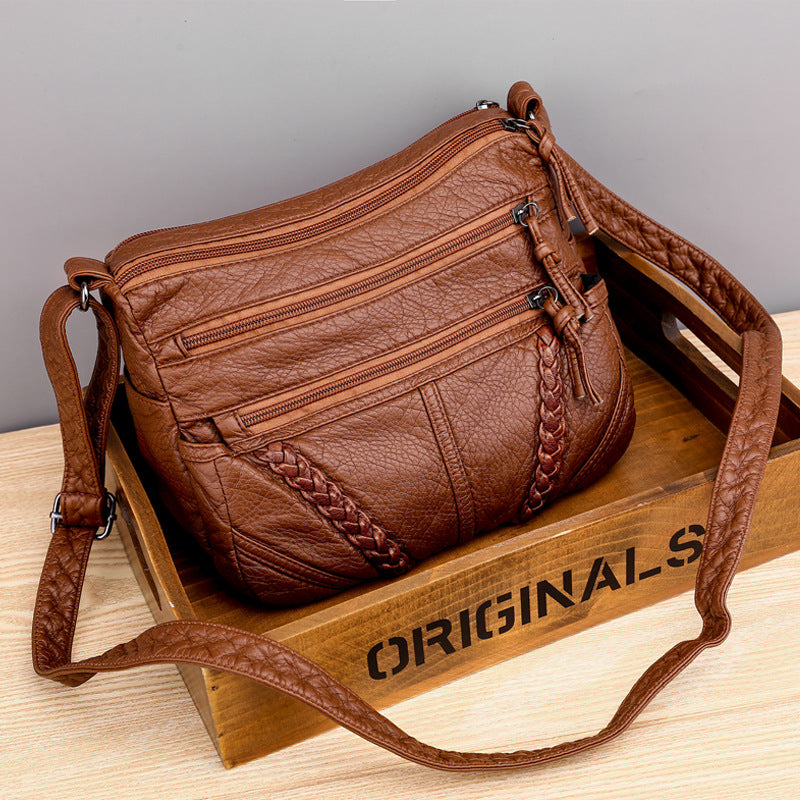 Wholesale of Large Capacity PU Soft Leather Shoulder Crossbody Bags