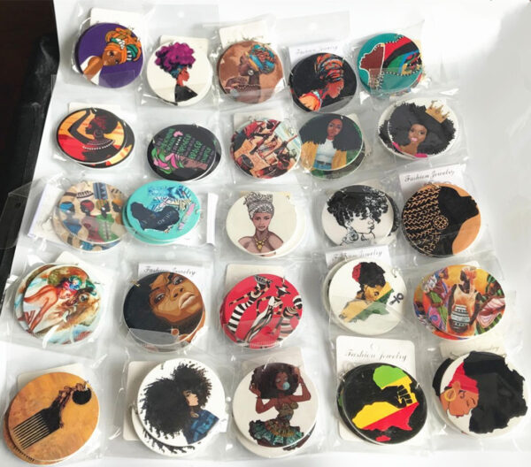 15963657466_1131470276 Wholesale African Figurines Wooden Earrings