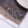 15967508880_1844368118 Wholesale Jewelry Hollow Full Diamond Heart Alloy Earrings