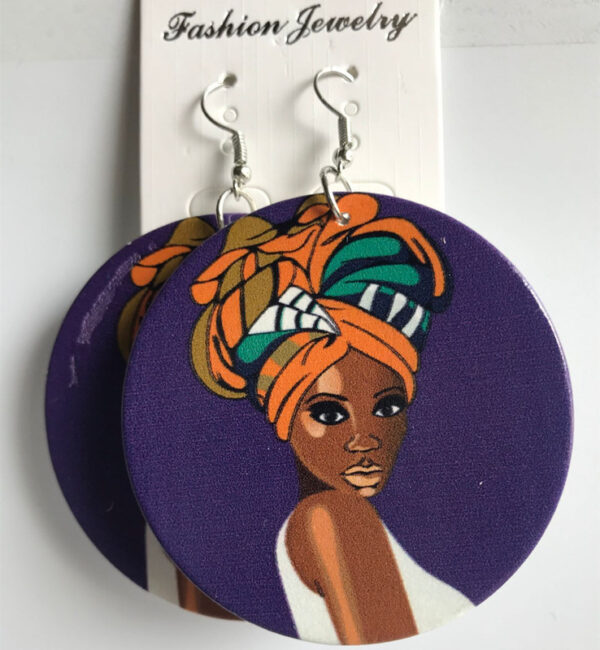 16013269605_1131470276 Wholesale African Figurines Wooden Earrings