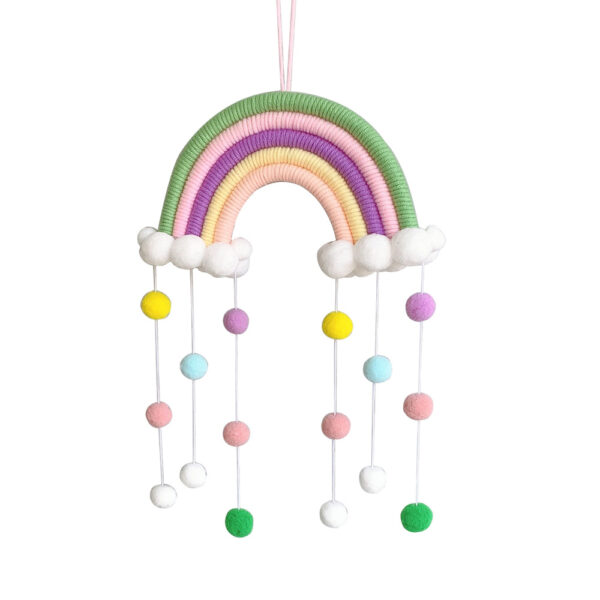 Wholesale Cotton Rope Cloud Rainbow Decorative Pendant