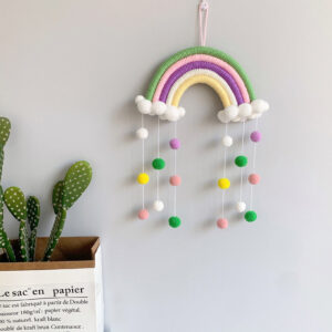 Wholesale Cotton Rope Cloud Rainbow Decorative Pendant