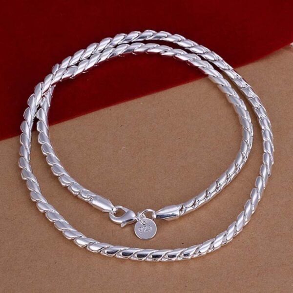 16073870923_220869649 Wholesale Silver Foxtail Alloy Bracelet Jewelry Set