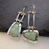 Wholesale Vintage Turquoise Emerald Gemstone Metal Earrings