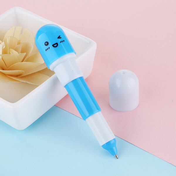 Wholesale Mini Cute Expression Pills Plastic Ballpoint Pens