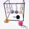 Wholesale Plush Candy Color Fur Ball Key Chain