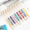 Wholesale DIY Crystal Oil Filled Empty Tube Pen Metal Ballpoint Pen