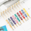 Wholesale DIY Crystal Oil Filled Empty Tube Pen Metal Ballpoint Pen
