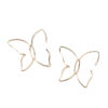 Wholesale Butterfly Line Hollow Metal Earrings