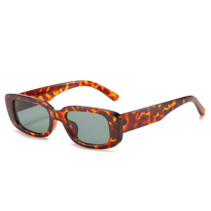 In stock / Leopard frame dark green