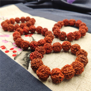 16365552793_1453224444 Wholesale Rudraksha Bodhi Five Petals Bracelet