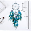 Wholesale of Five Ring Wind Chime Feather Dream Catching Net