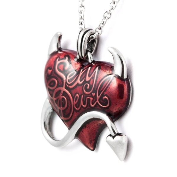Wholesale Devil Heart Gothic Alloy Pendant
