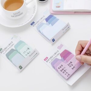 16501697729_480916207 Wholesale Fresh gradient color multi-color index Post-It note index note bookkeeping tool message note n times Post 60