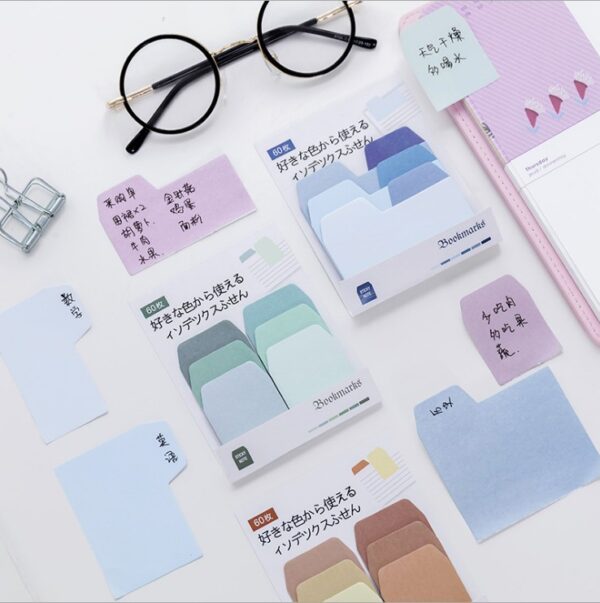 Wholesale Gradient Multi-color Index Paper Convenience Stickers