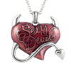 Wholesale Devil Heart Gothic Alloy Pendant