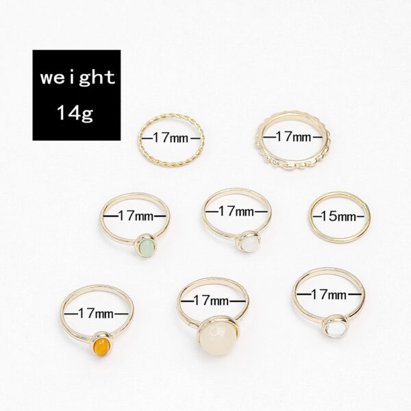 16648603658_917145012 Wholesale Alloy Ring 8 Piece Set